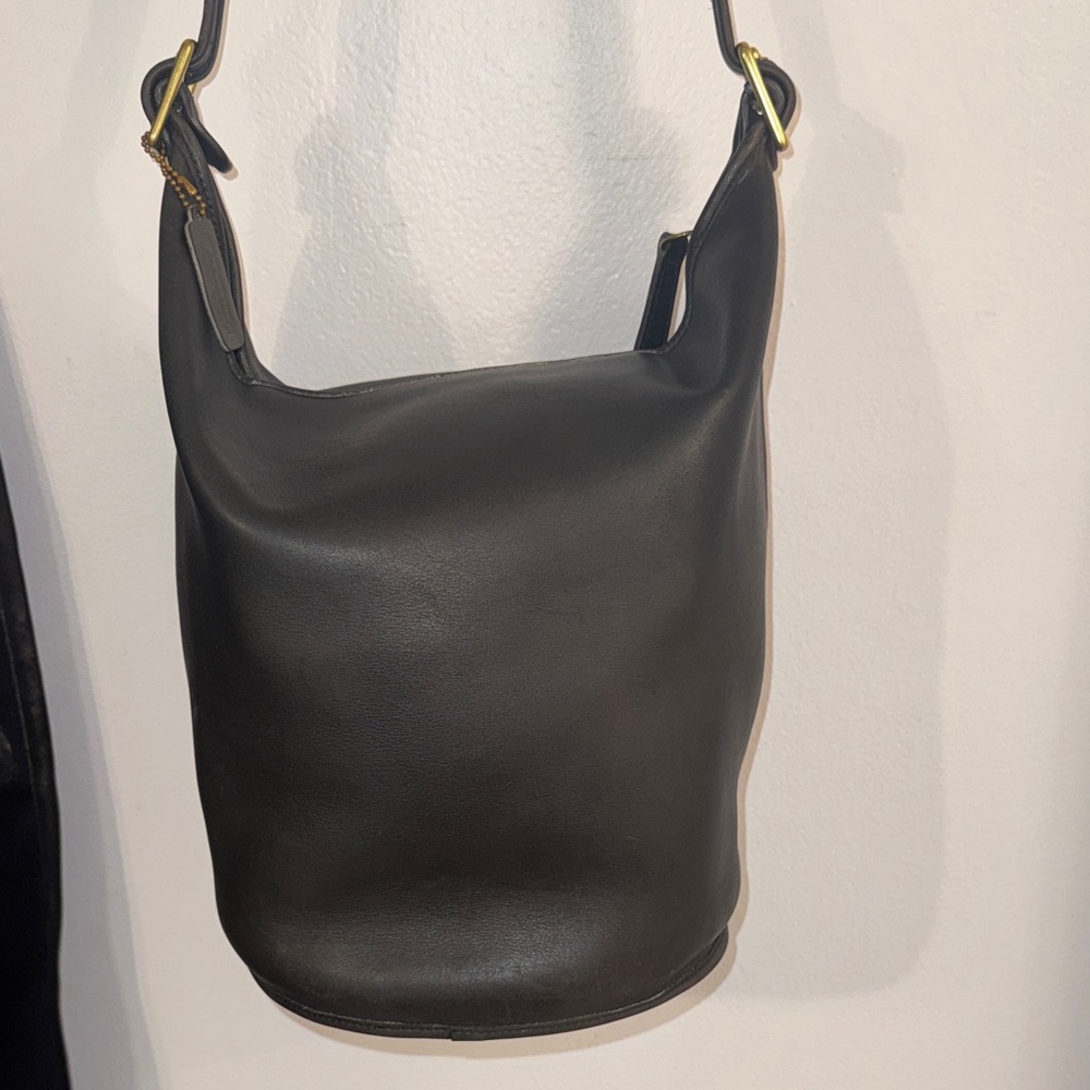 Vintage coach duffle sac-black